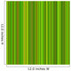 Bright Green and Orange Wall Decal