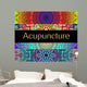 Acupuncture Therapy with Multicolor Wall Decal