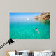 Woman Swimming Girl Bathing Wall Decal