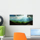 Sun Rays Mountain Landscape Wall Decal