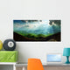 Sun Rays Mountain Landscape Wall Decal