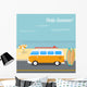 Summer Retro Vector Illustration Wall Decal