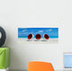 Tropical Red Bulles Wall Decal