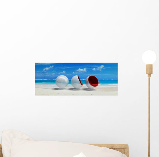Tropical Red Bulles 2 Wall Decal