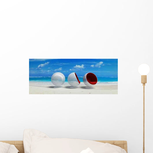 Tropical Red Bulles 2 Wall Decal