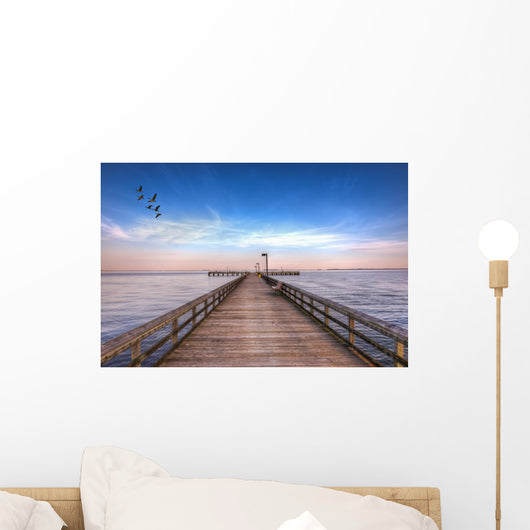 Pier into Chesapeake Bay Wall Decal