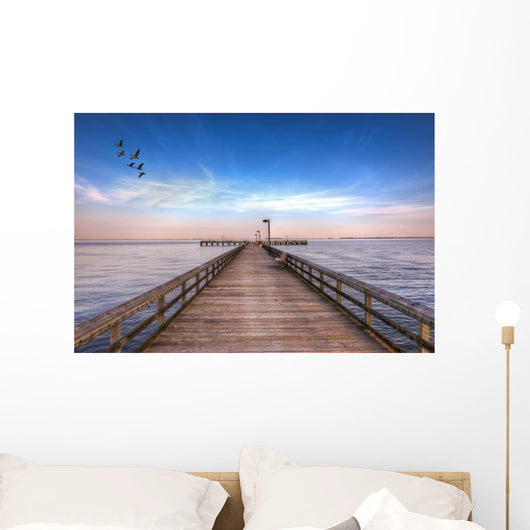 Pier into Chesapeake Bay Wall Decal