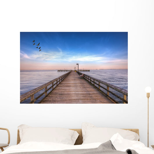 Pier into Chesapeake Bay Wall Decal