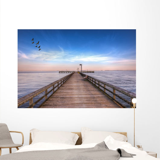 Pier into Chesapeake Bay Wall Decal