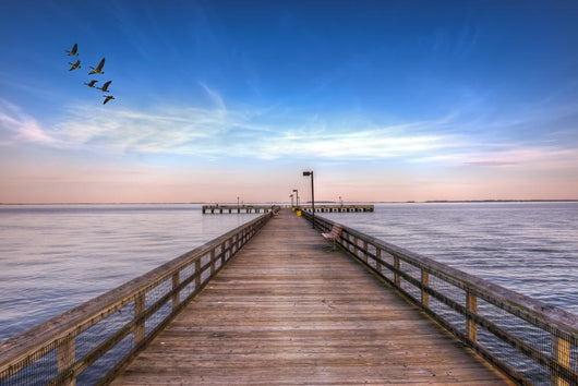 Pier into Chesapeake Bay Wall Decal
