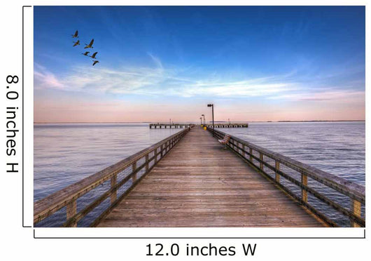 Pier into Chesapeake Bay Wall Decal