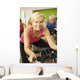 Woman Taking Part Spinning Wall Decal