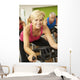 Woman Taking Part Spinning Wall Decal