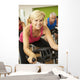 Woman Taking Part Spinning Wall Decal
