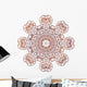 Circular Floral Ornament Mehndi Wall Decal