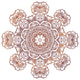 Circular Floral Ornament Mehndi Wall Decal