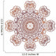 Circular Floral Ornament Mehndi Wall Decal