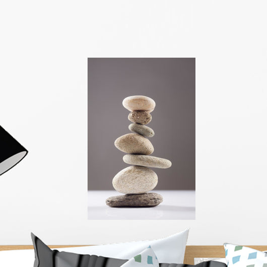 Balanced Stack Different River Wall Decal