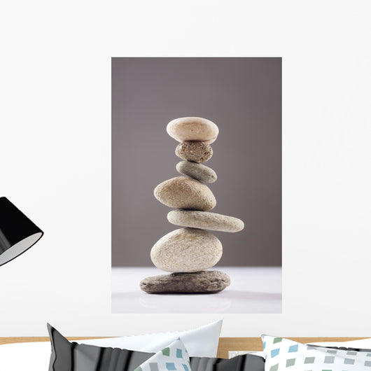 Balanced Stack Different River Wall Decal