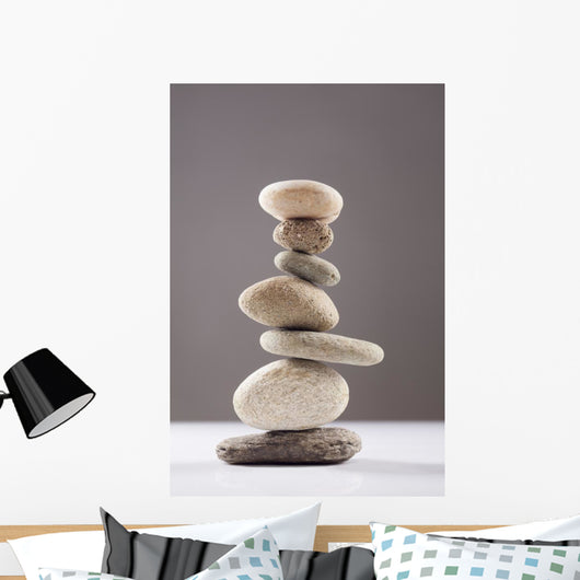 Balanced Stack Different River Wall Decal