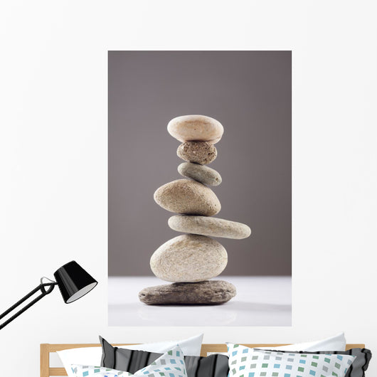 Balanced Stack Different River Wall Decal