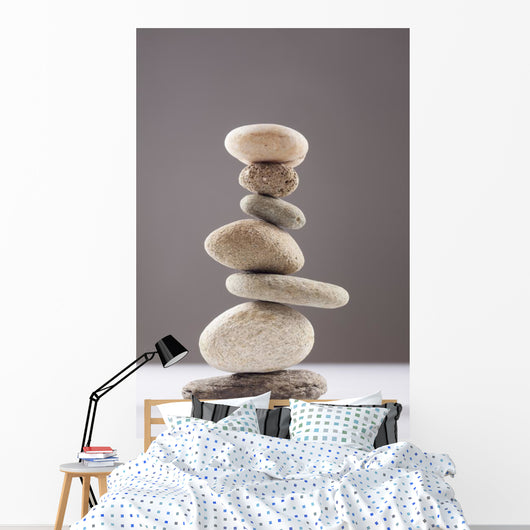 Balanced Stack Different River Wall Decal