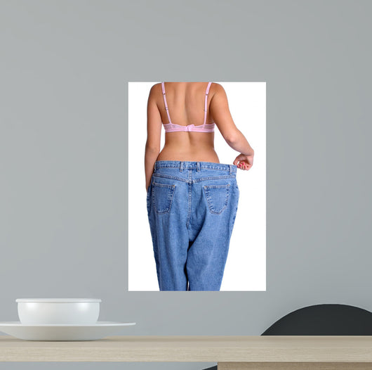 Weight Loss Woman Wall Decal