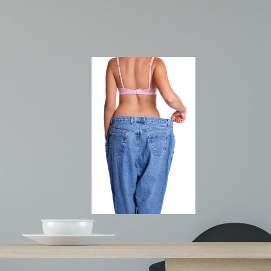 Weight Loss Woman Wall Decal