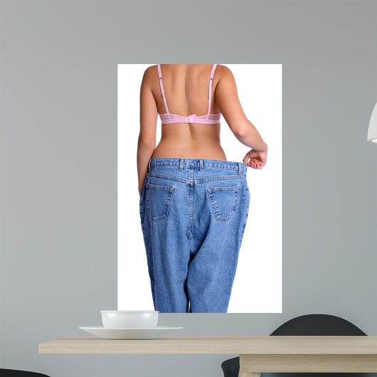 Weight Loss Woman Wall Decal