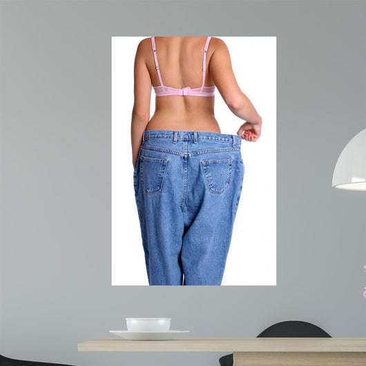 Weight Loss Woman Wall Decal