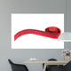 Measuring Tape White Red Wall Decal