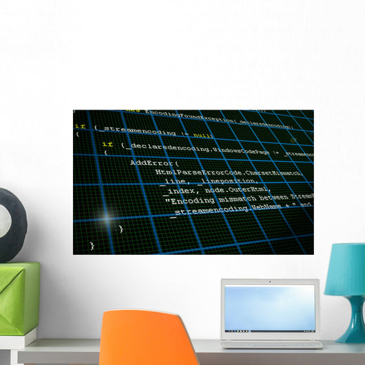 Source Code Programming Wall Decal