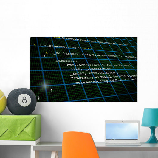 Source Code Programming Wall Decal