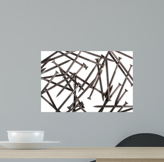 Black Screws Wall Decal