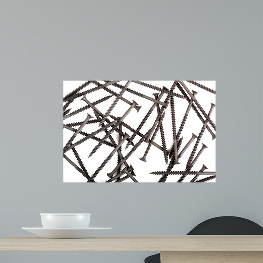 Black Screws Wall Decal