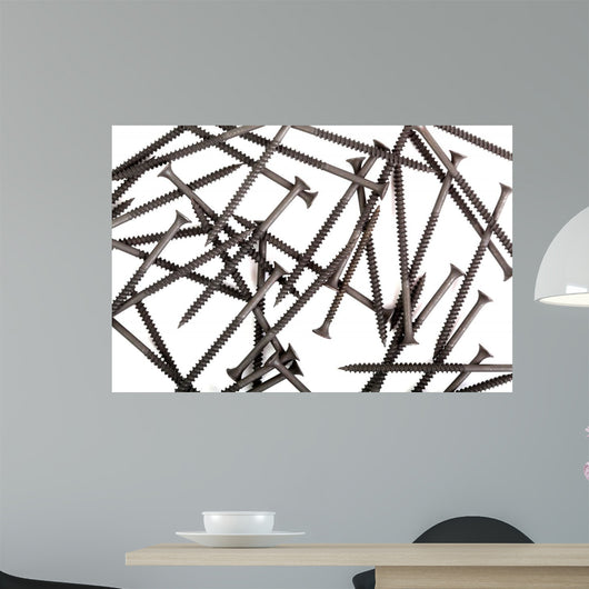 Black Screws Wall Decal