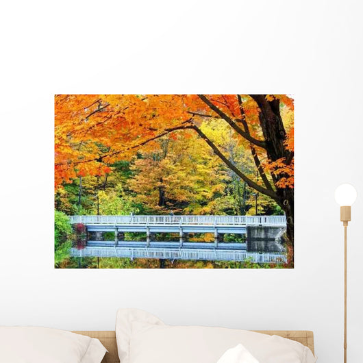 Autumn Bridge Wall Decal