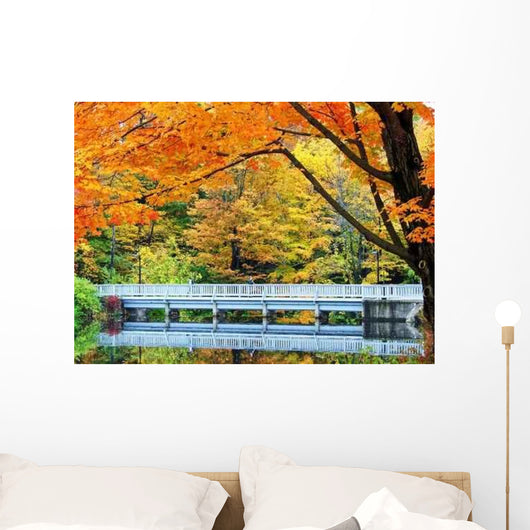 Autumn Bridge Wall Decal