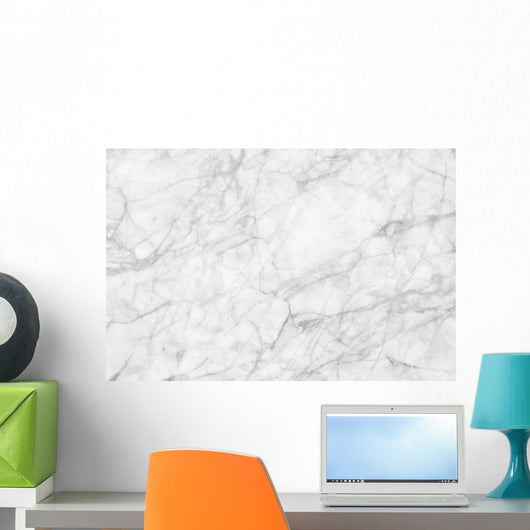 White Marble Patterned Texture Wall Decal