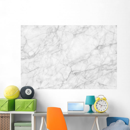 White Marble Patterned Texture Wall Decal