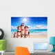 Fingers Family Beach Summer Wall Decal