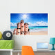 Fingers Family Beach Summer Wall Decal