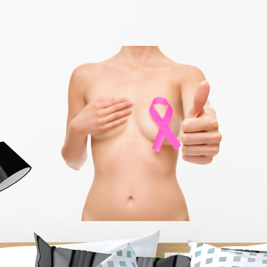 Woman with Breast Cancer Wall Decal