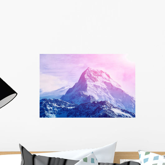 sunrise in the mountains Wall Mural