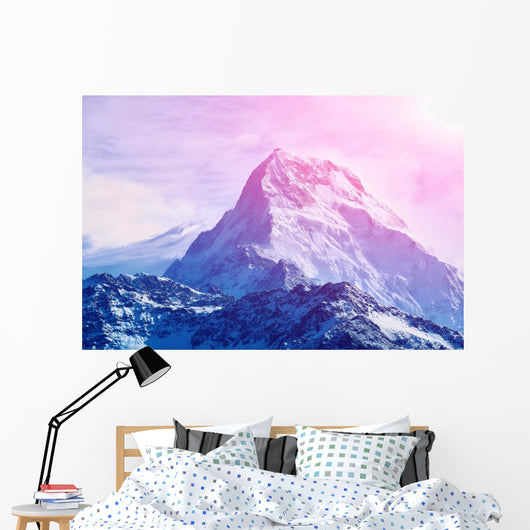 sunrise in the mountains Wall Mural