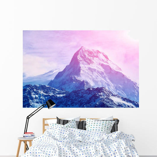 sunrise in the mountains Wall Mural