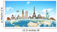 Famous World Monuments Wall Decal