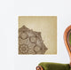Floral Brown round Ornament Wall Decal