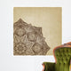 Floral Brown round Ornament Wall Decal