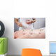 Close-up Therapist's Hand Placing Wall Decal